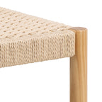 Ava Weaved Bench in Off White