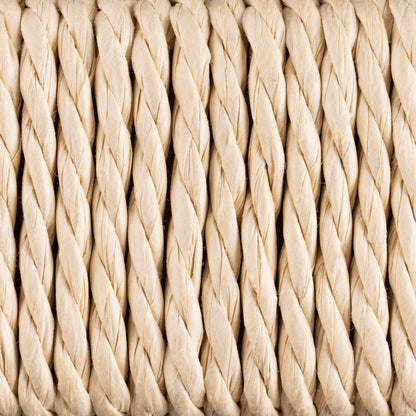 Ava Weaved Bench in Off White