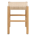 Ava Weaved Stool in Off White