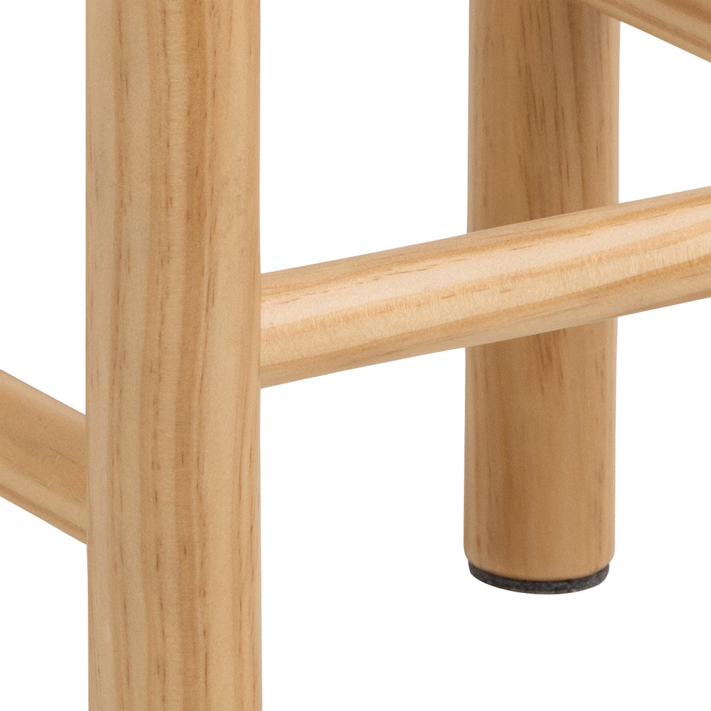 Ava Weaved Stool in Off White