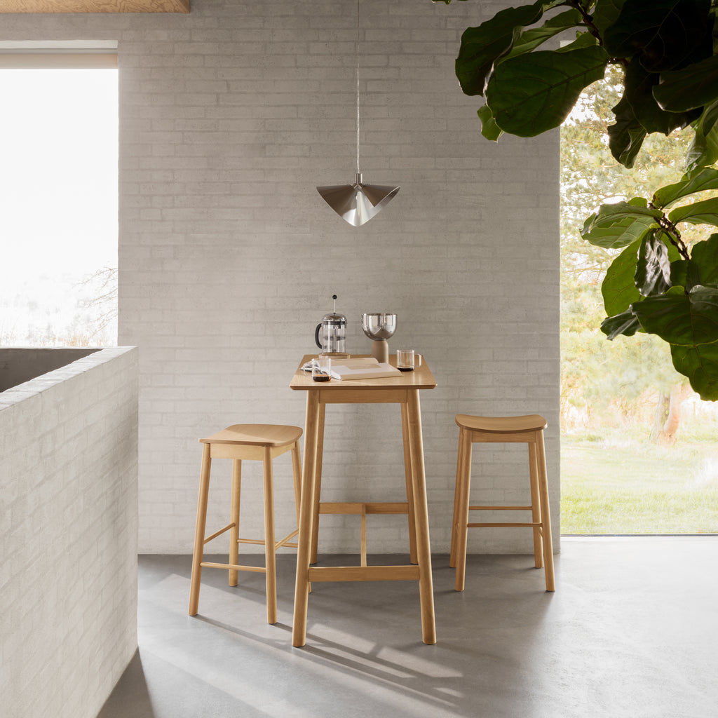 Barley Bar Table in Matt Oak