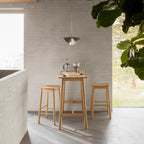 Barley Bar Table in Matt Oak