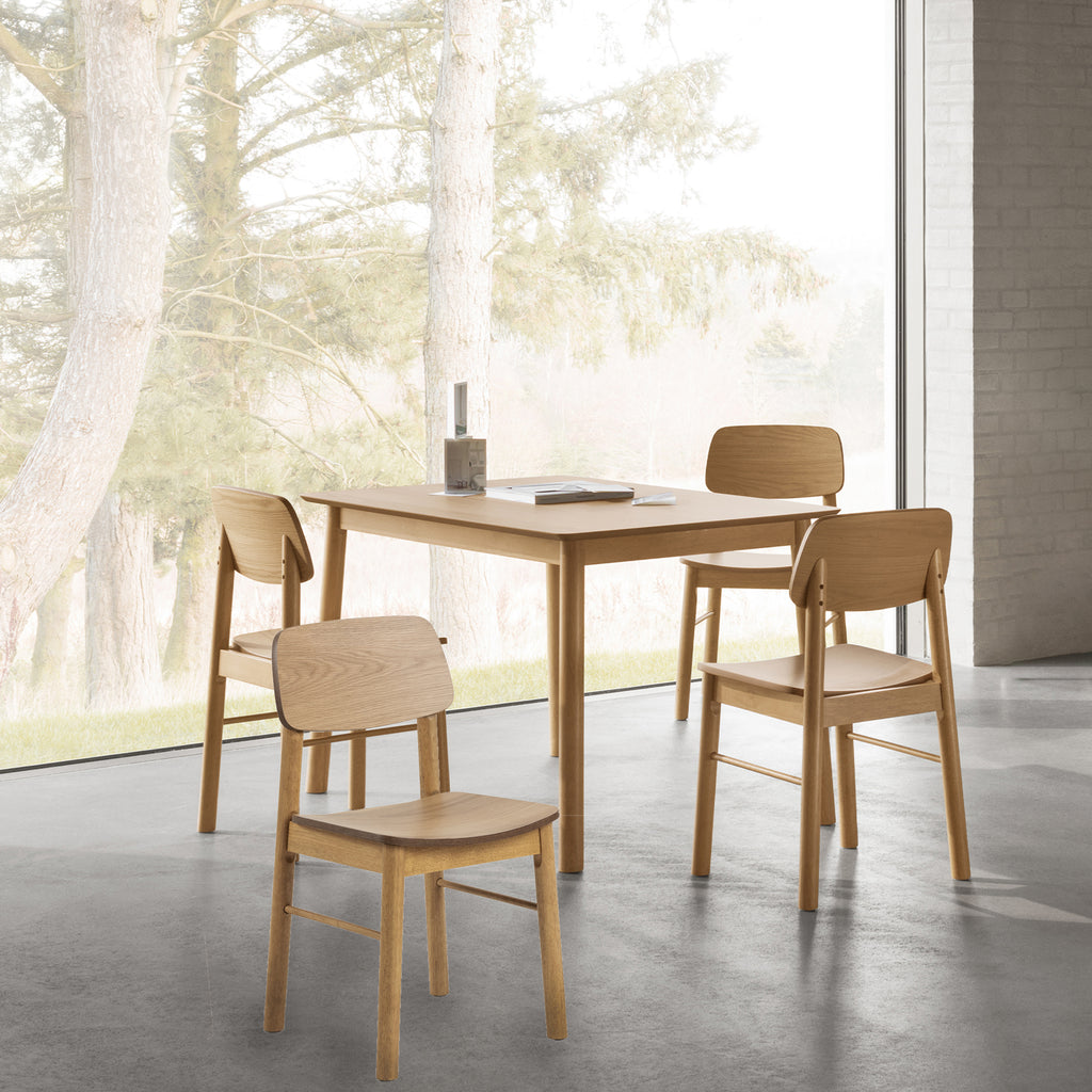 Barley Rectangular Dining Table in Matt Oak