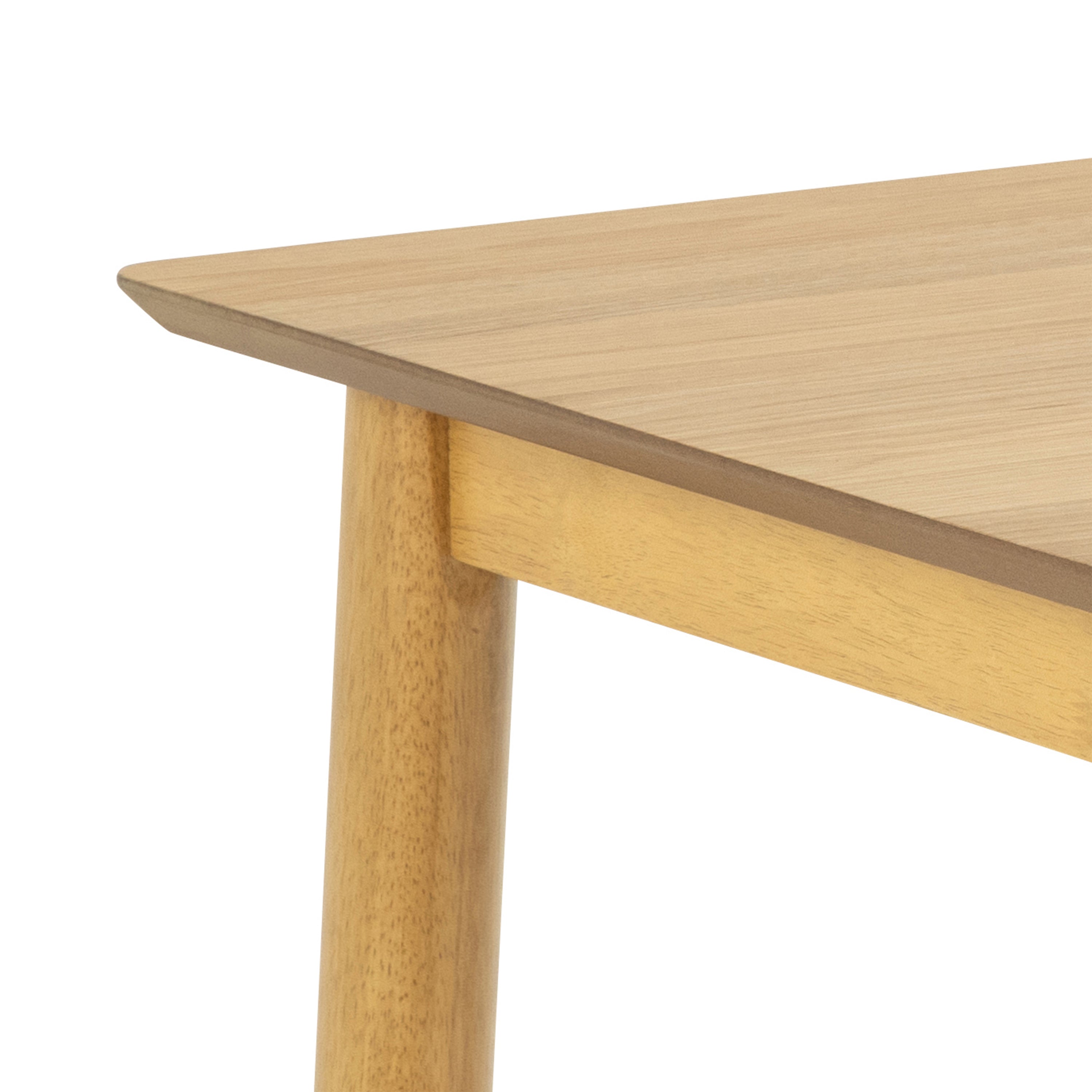 Barley Rectangular Dining Table in Matt Oak Included 4 Barlow Dining Chair in Matt Oak