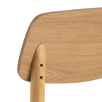 Barley Rectangular Dining Table in Matt Oak Included 4 Barlow Dining Chair in Matt Oak