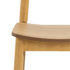 Barley Rectangular Dining Table in Matt Oak Included 4 Barlow Dining Chair in Matt Oak