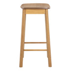 Barley Bar Stool (Backless) in Matt Oak Set of 2