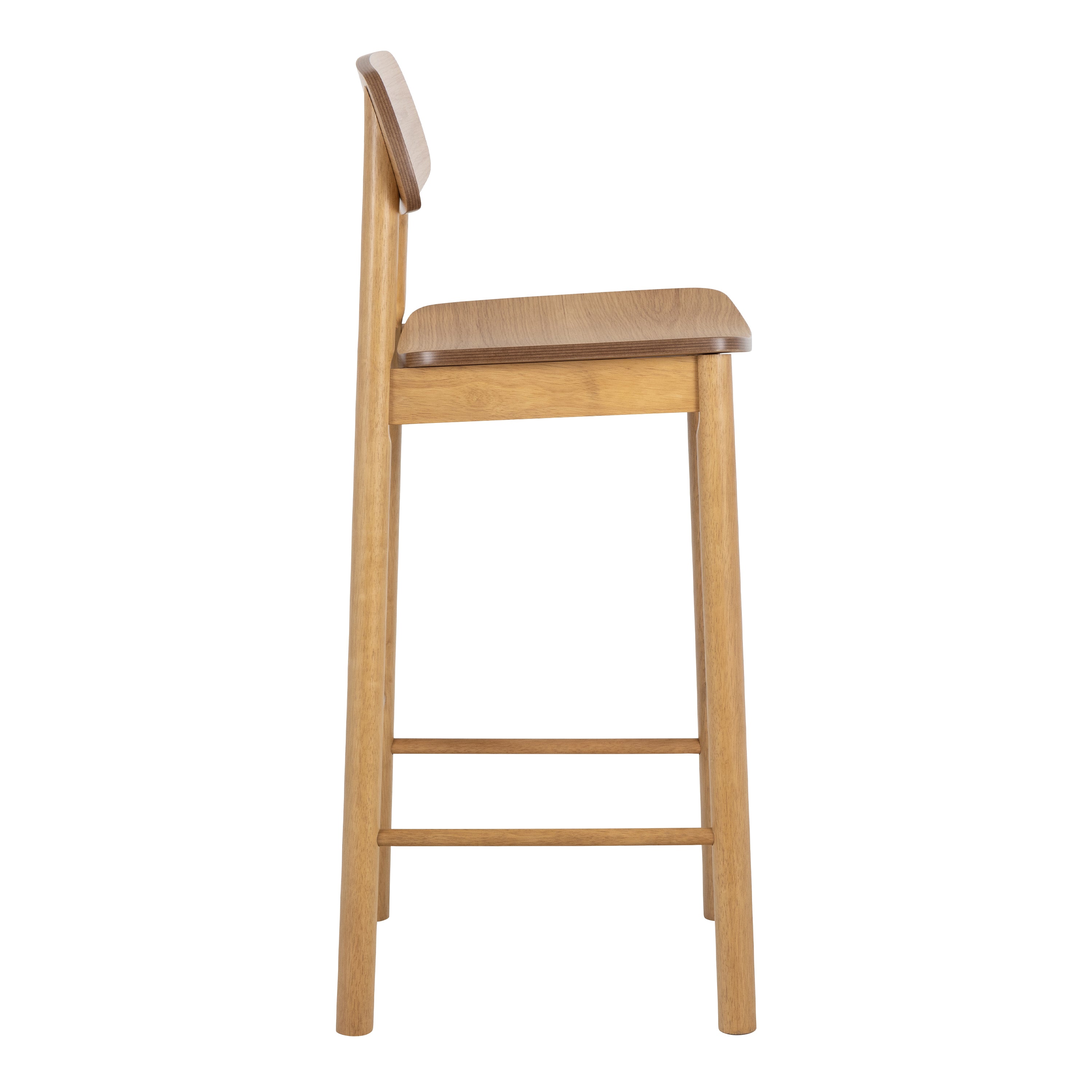Barley Bar Stool in Matt Oak Set of 2