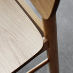 Barley Bar Stool in Matt Oak Set of 2