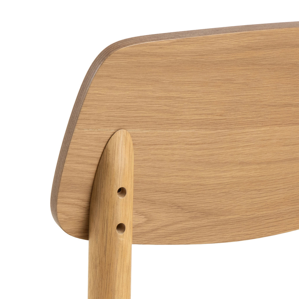 Barley Bar Stool in Matt Oak Set of 2