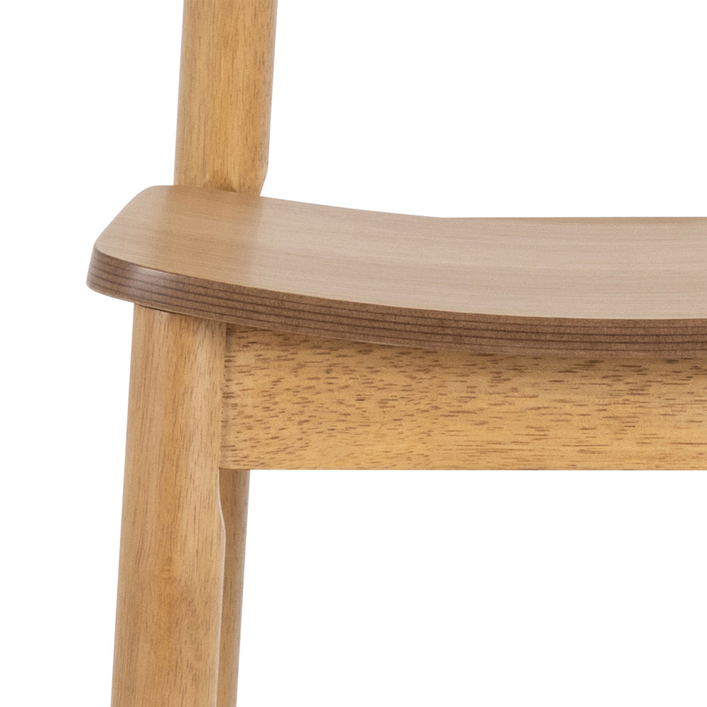 Barley Bar Stool in Matt Oak Set of 2