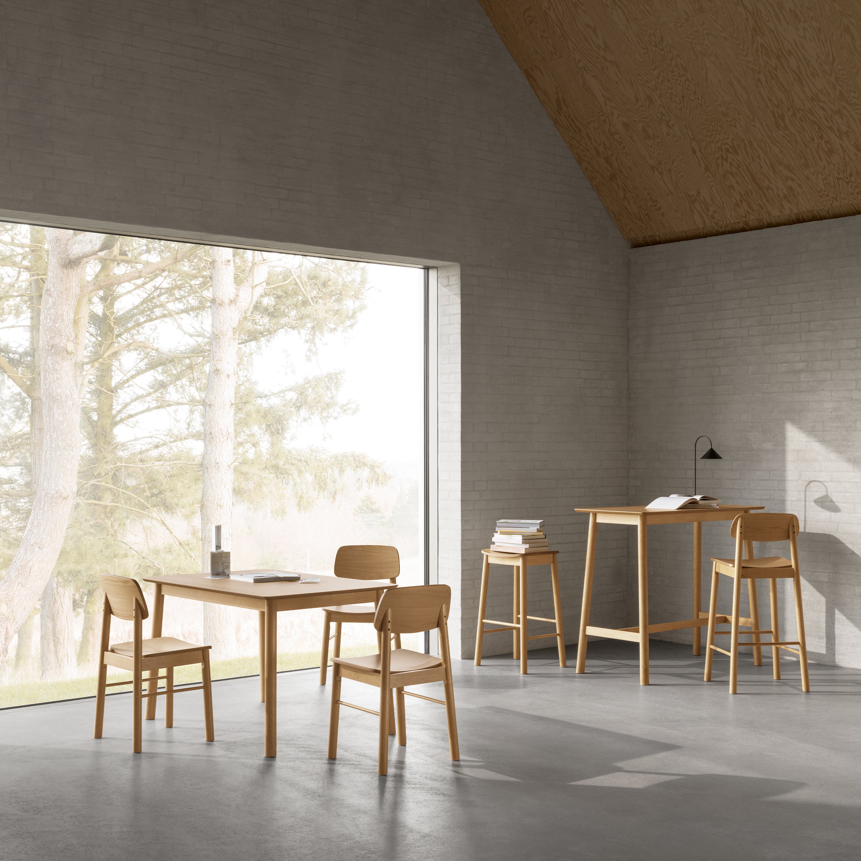 Barley Dining Chair in Matt Oak Set of 2