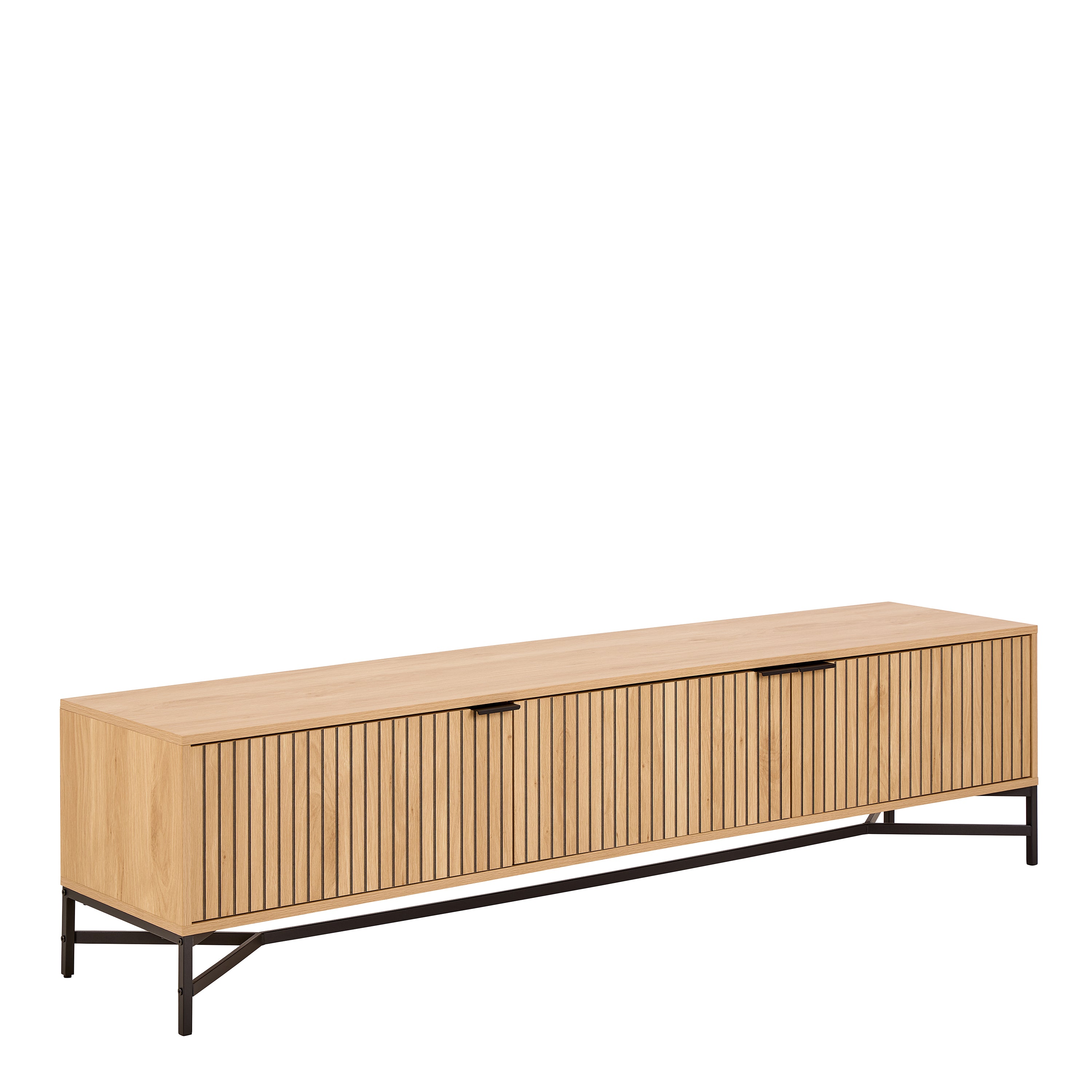 Jaya TV Unit With 3 Doors 176cm Wide in Oak