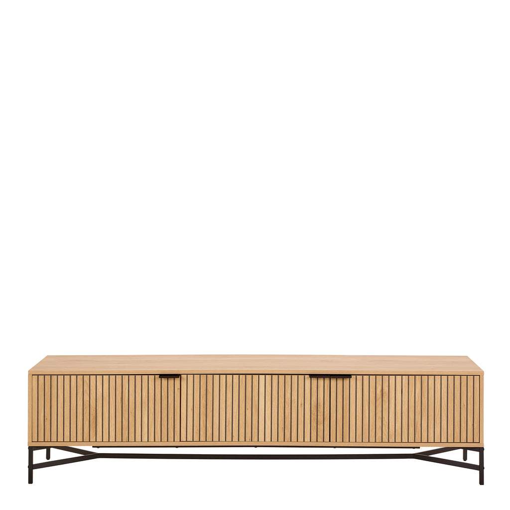 Jaya TV Unit With 3 Doors 176cm Wide in Oak