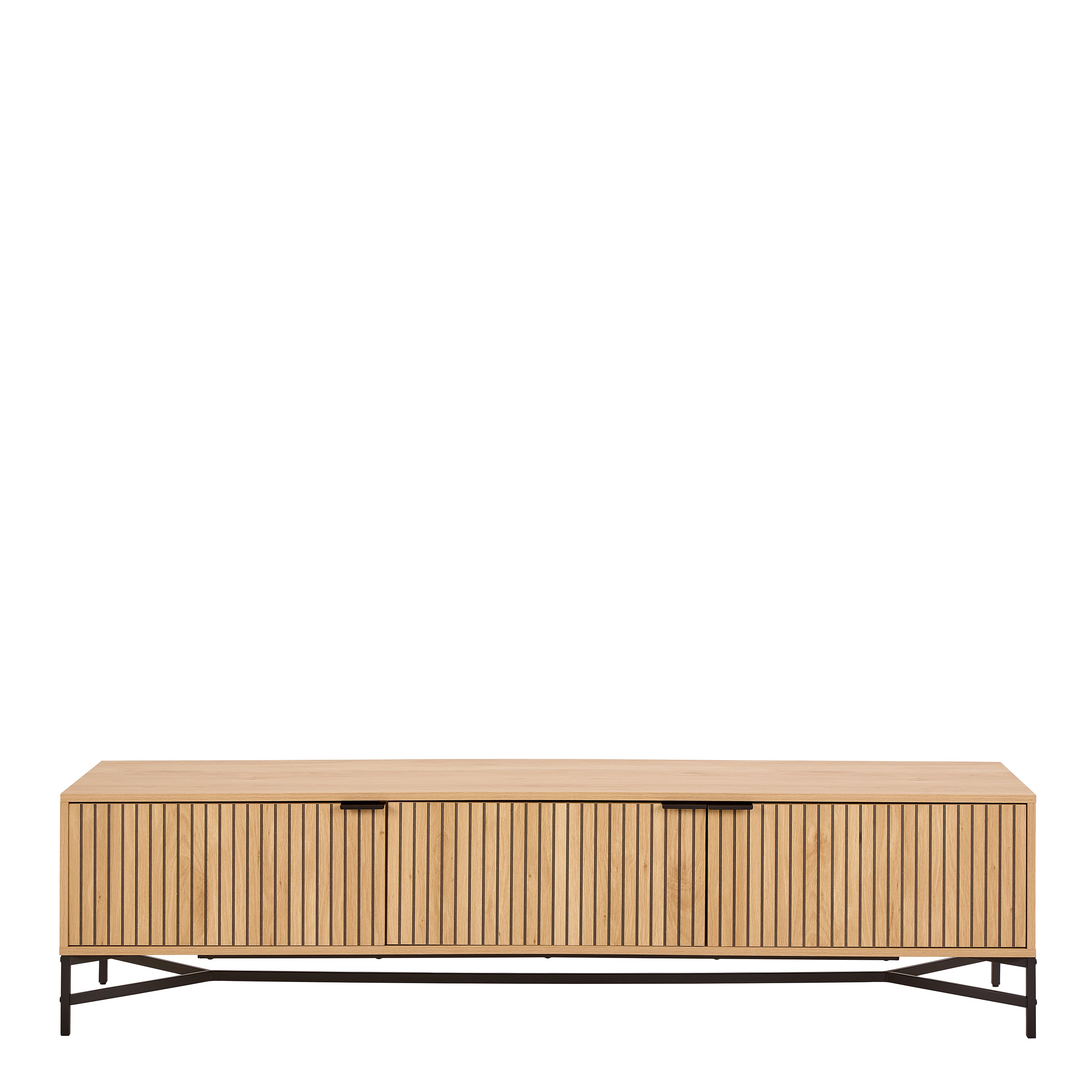 Jaya TV Unit With 3 Doors 176cm Wide in Oak