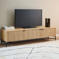 Jaya TV Unit With 3 Doors 176cm Wide in Oak