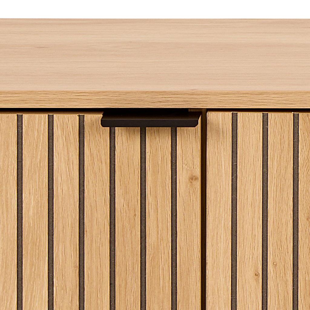 Jaya TV Unit With 3 Doors 176cm Wide in Oak