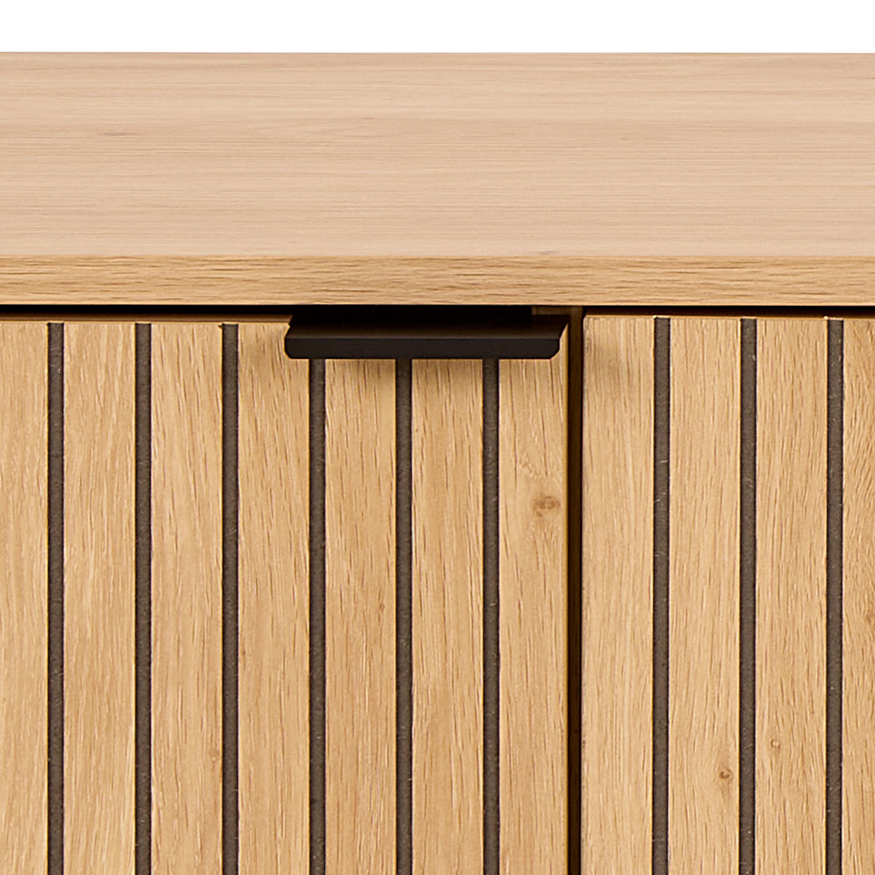 Jaya TV Unit With 3 Doors 176cm Wide in Oak