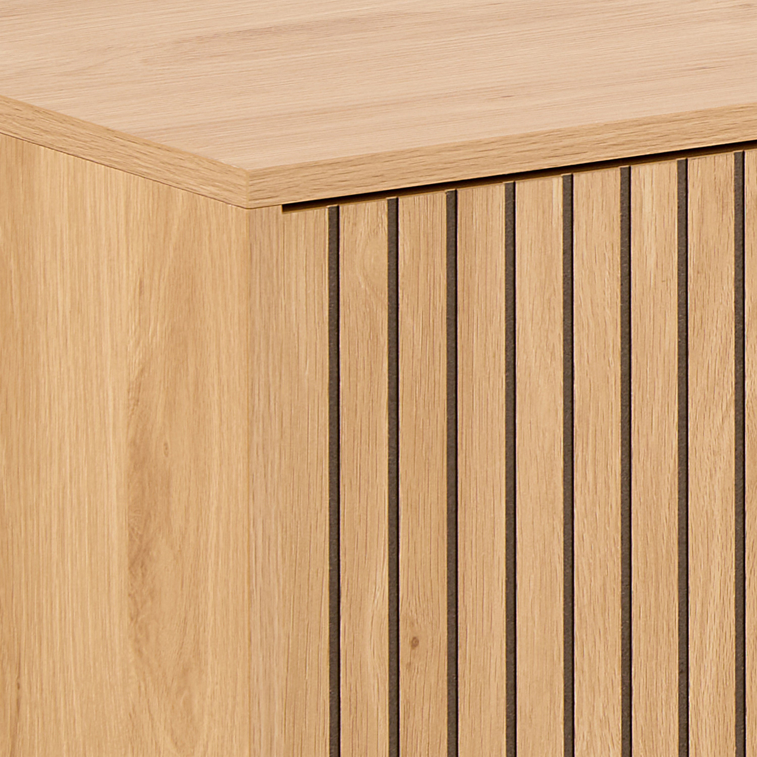 Jaya TV Unit With 3 Doors 176cm Wide in Oak