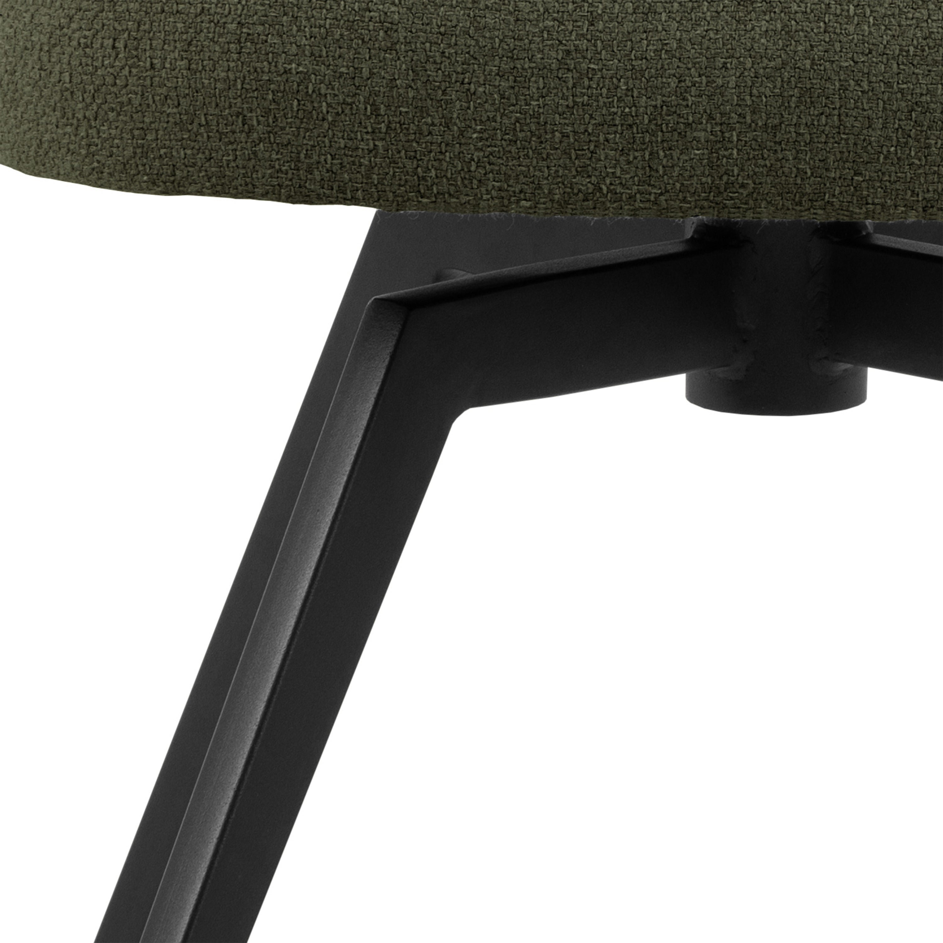 Marlene Dining Chair with Armrest and Swivel Function in Green