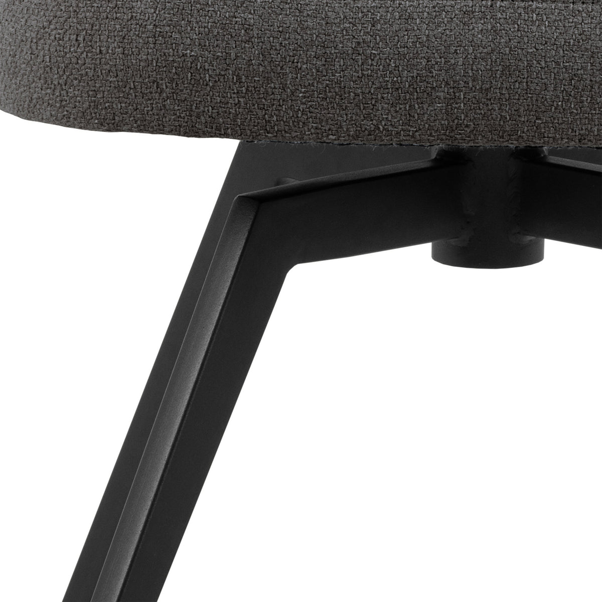 Marlene Dining Chair with Armrest and Swivel Function in Grey