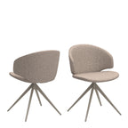 Elenor Swivel Beige Dining Chair