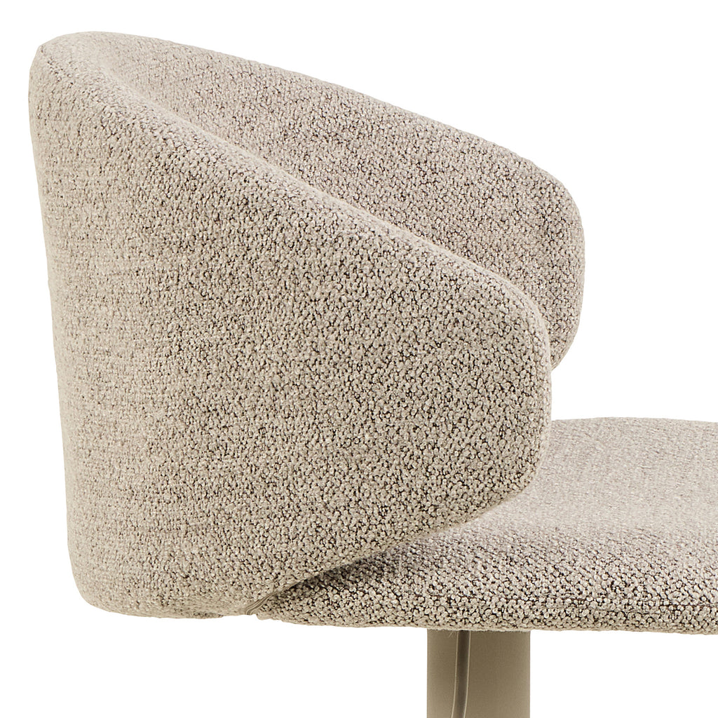 Elenor Swivel Beige Bar Stool Set of 2