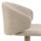 Elenor Swivel Beige Bar Stool Set of 2
