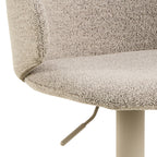 Elenor Swivel Beige Bar Stool Set of 2