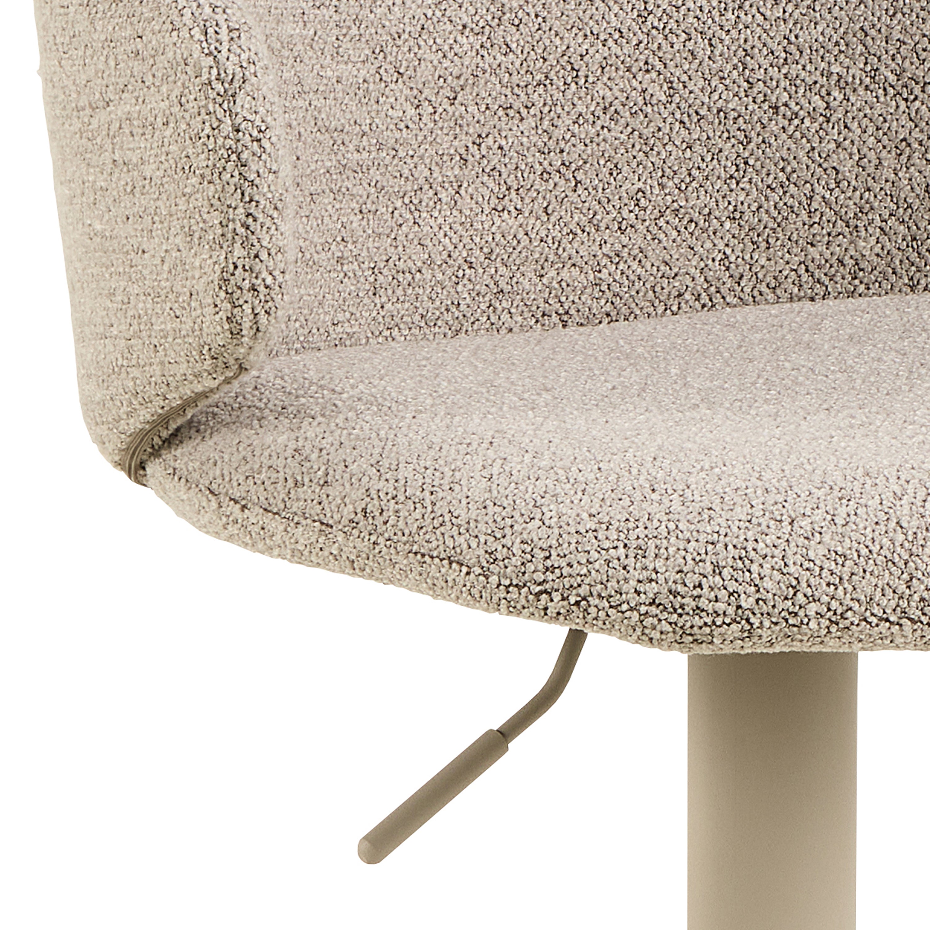 Elenor Swivel Beige Bar Stool Set of 2