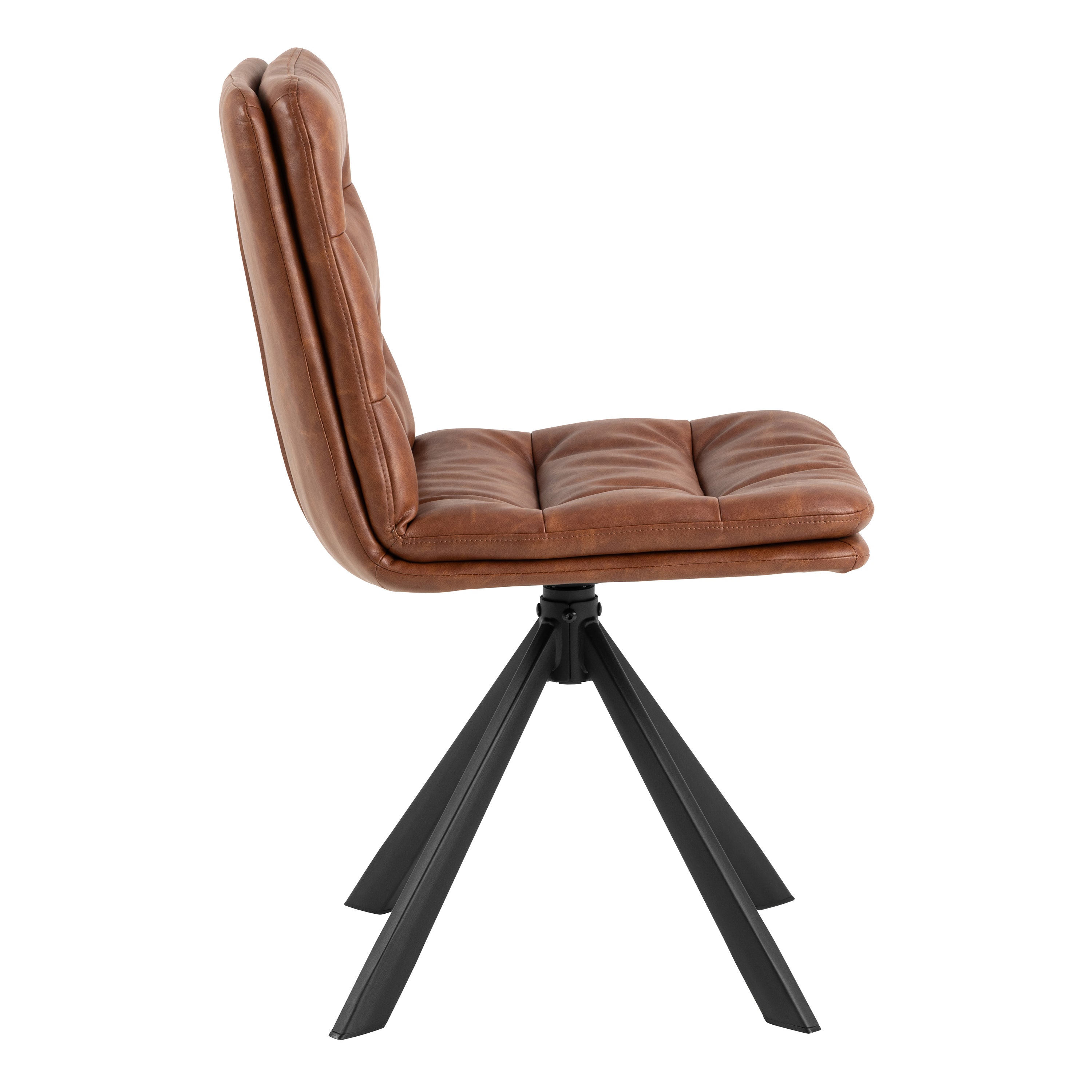 Diana Brandy PU Swivel Dining Chair Set of 2