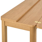Stella Extendable Rectangular dining table in Matt Oak 45/90 x 120 cm