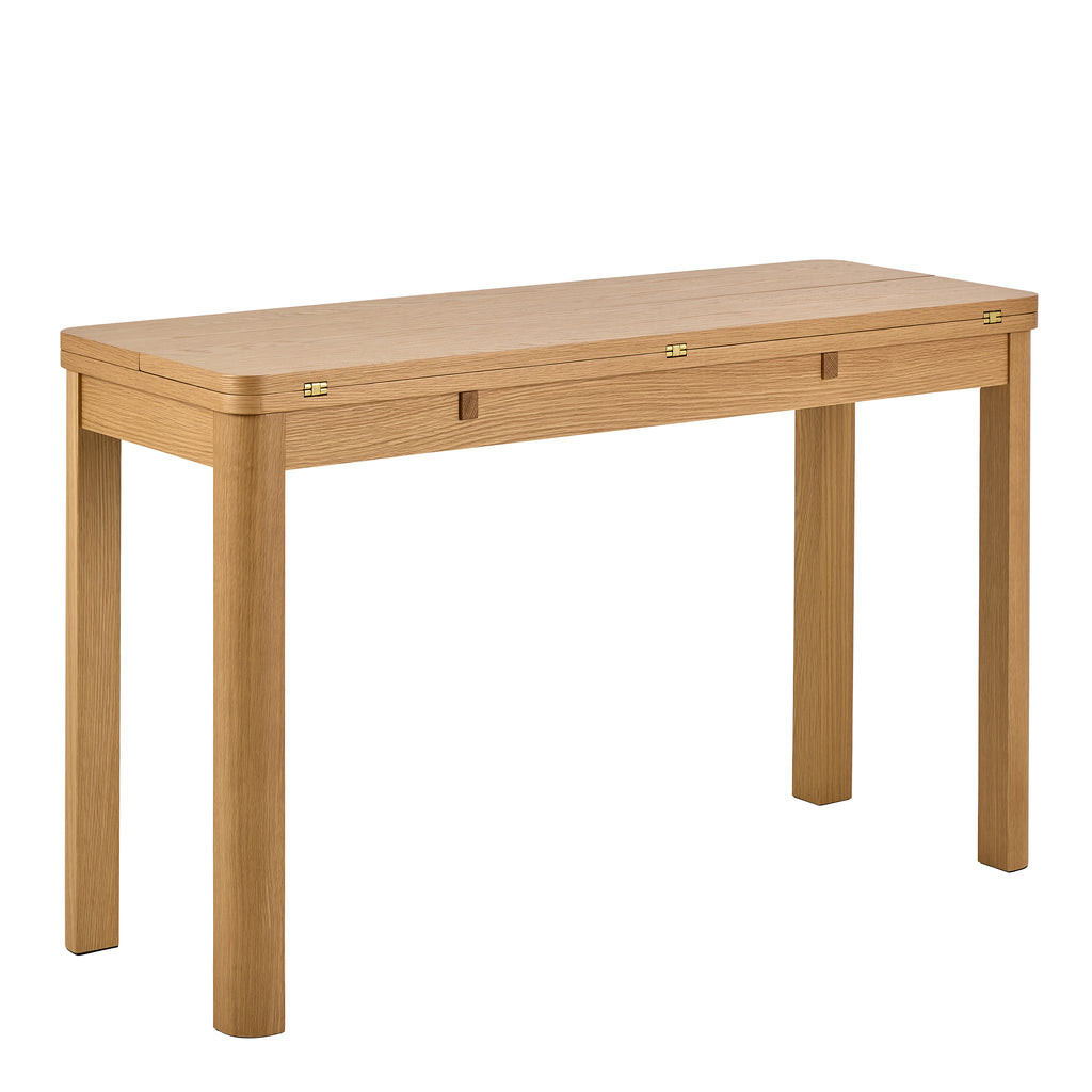 Stella Extendable Rectangular dining table in Matt Oak 45/90 x 120 cm