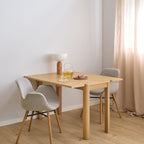 Stella Extendable Rectangular dining table in Matt Oak 45/90 x 120 cm