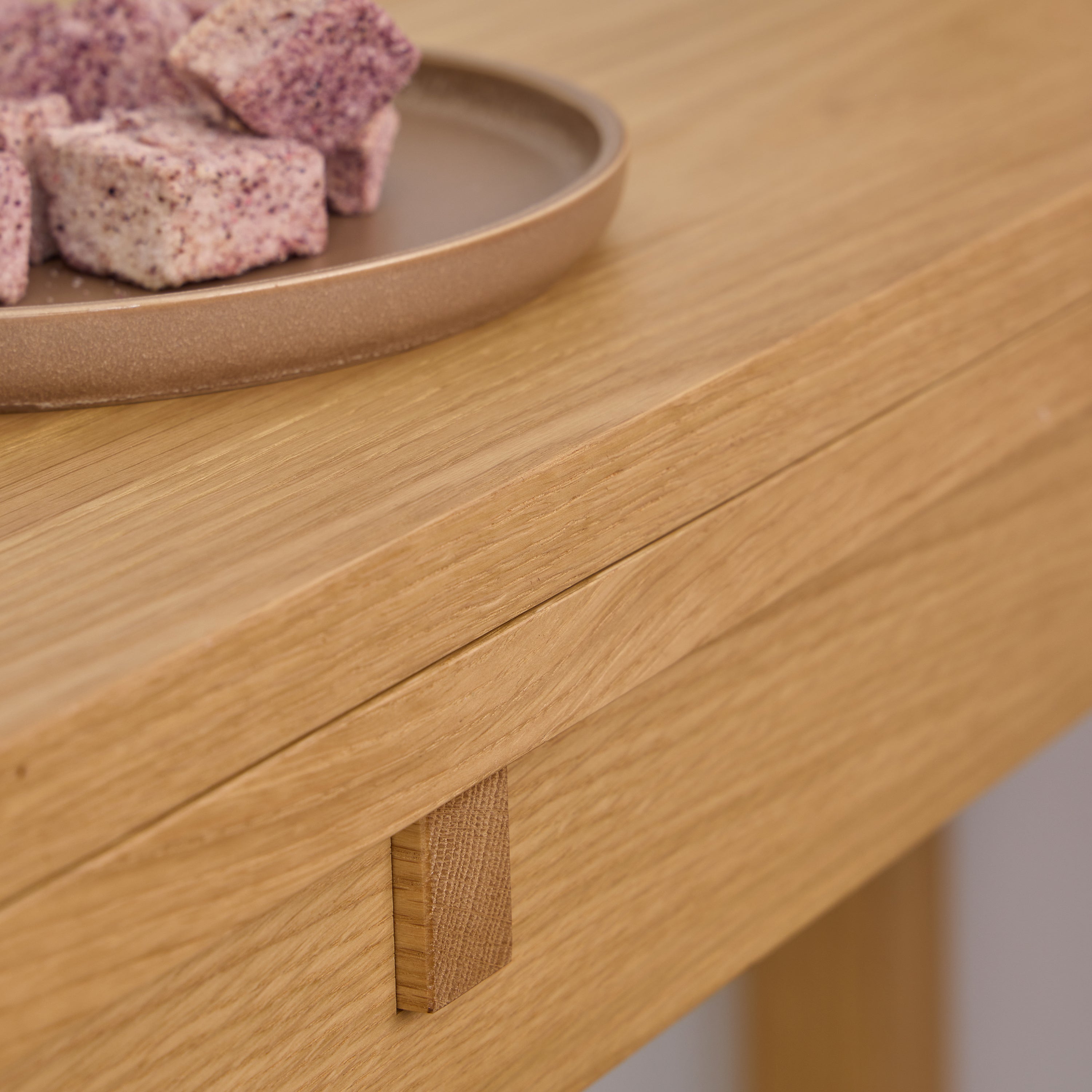 Stella Extendable Rectangular dining table in Matt Oak 45/90 x 120 cm