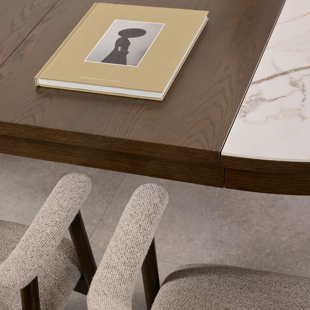 Stella Extension Leaf in Smoked Oak Veneer Set of 2