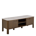 Stella TV Unit 2 Doors 1 Shelf in Ceramic Cream