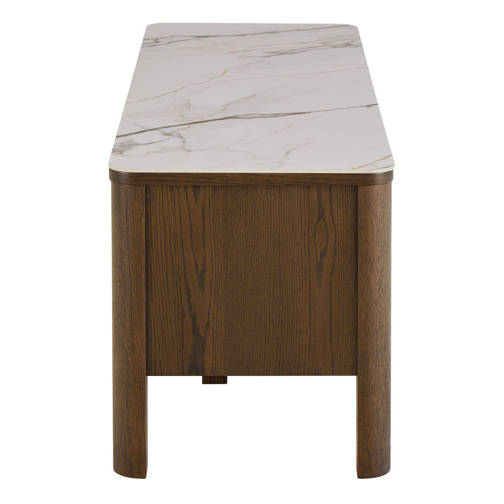 Stella TV Unit 2 Doors 1 Shelf in Ceramic Cream