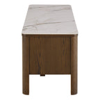 Stella TV Unit 2 Doors 1 Shelf in Ceramic Cream