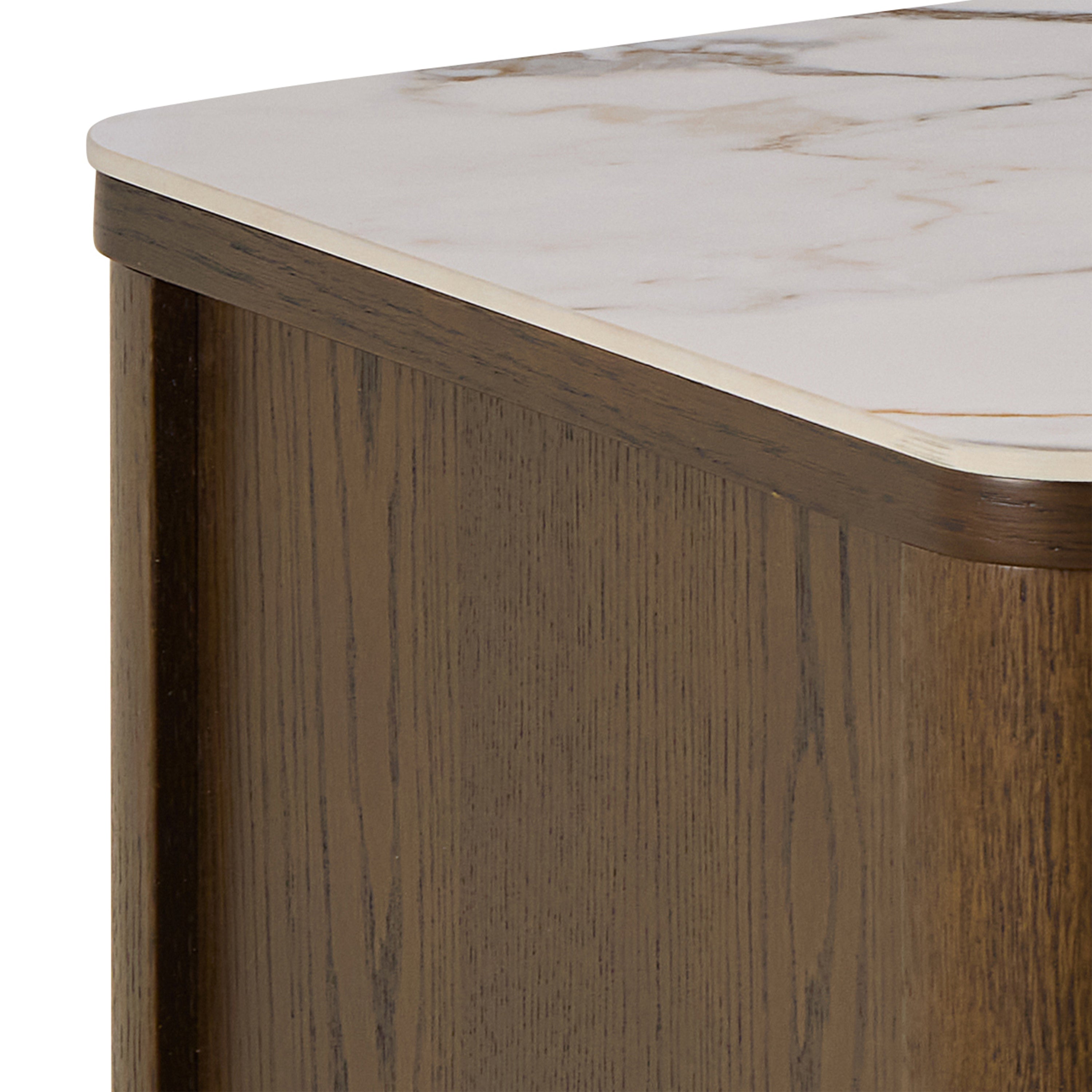 Stella TV Unit 2 Doors 1 Shelf in Ceramic Cream