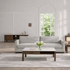 Stella Rectangular Coffee Table 1 Drawer 1 Shelf  in Cream Ceramic