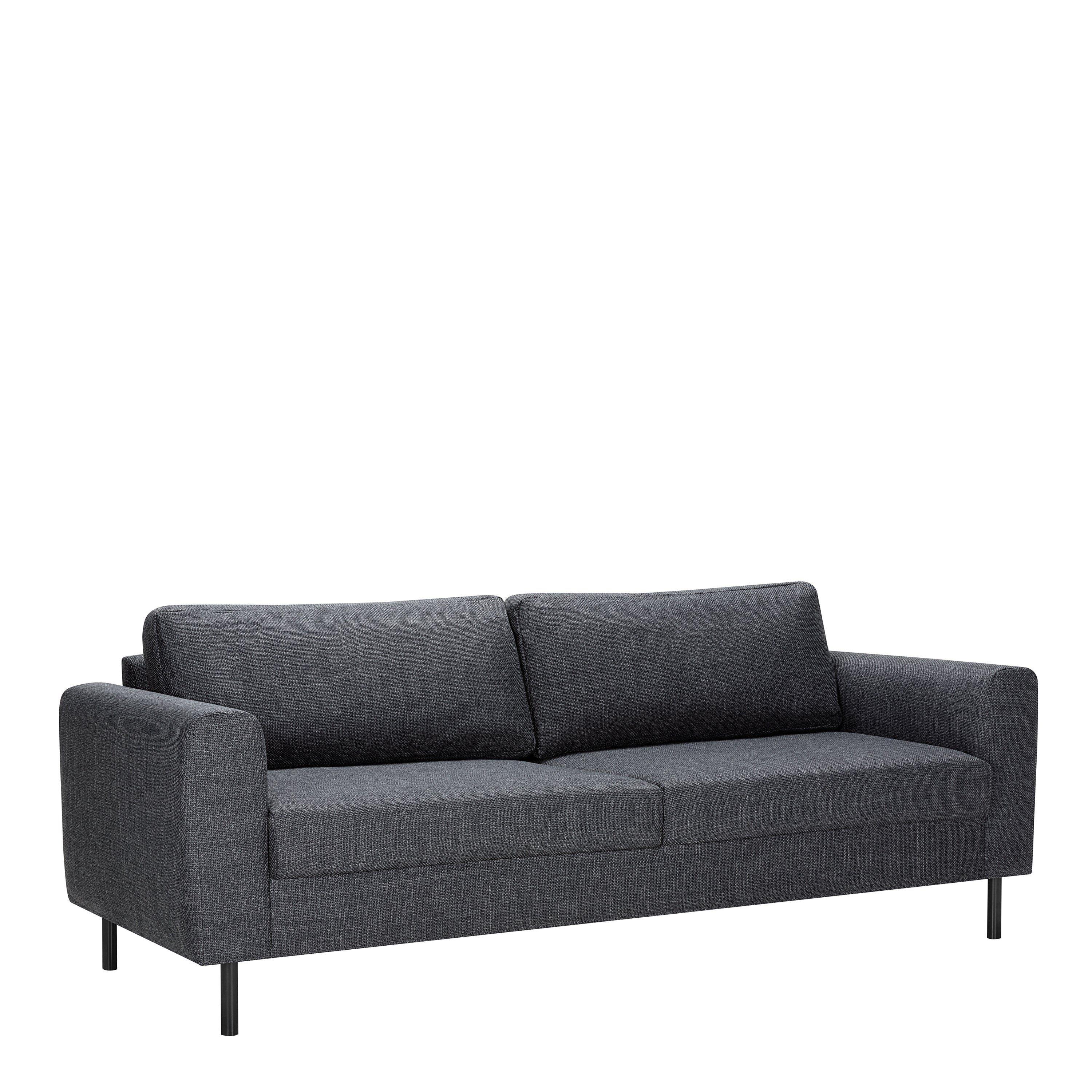 Orlando 3 Seater Sofa in Dark Grey Basel Fabric