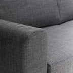 Orlando 3 Seater Sofa in Dark Grey Basel Fabric