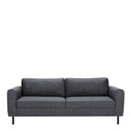 Orlando 3 Seater Sofa in Dark Grey Basel Fabric