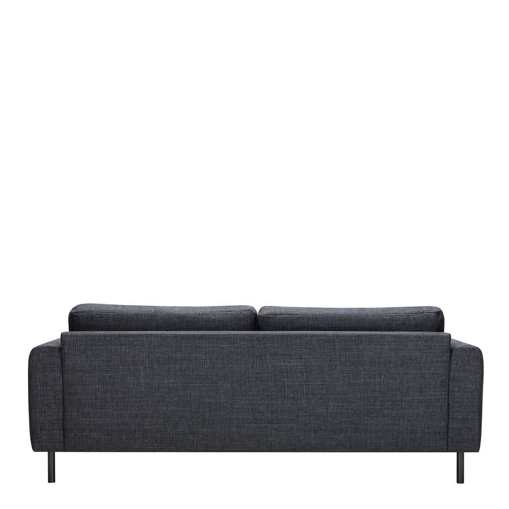 Orlando 3 Seater Sofa in Dark Grey Basel Fabric