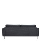 Orlando 3 Seater Sofa in Dark Grey Basel Fabric