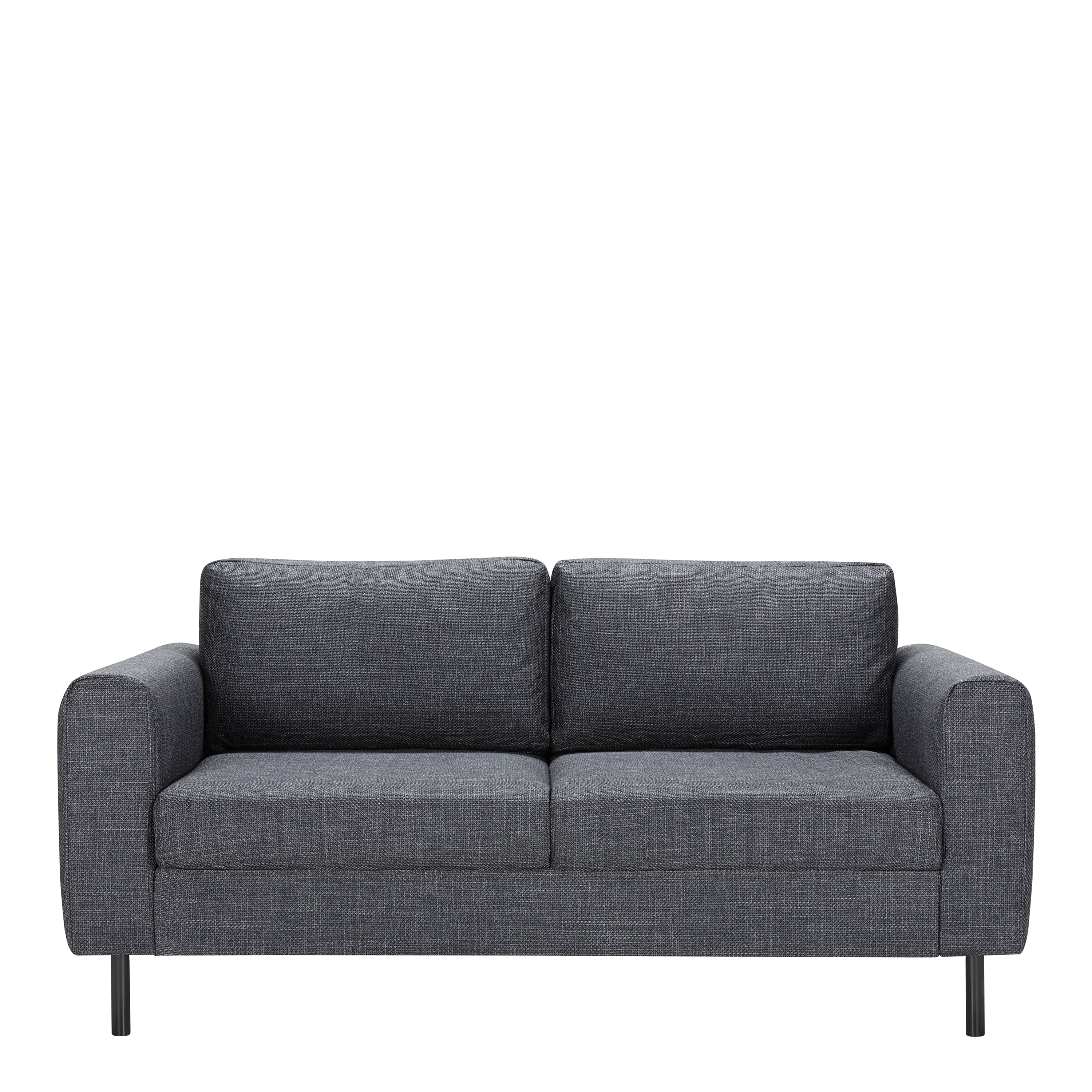 Orlando 2 Seater Sofa in Dark Grey and Basel Fabric