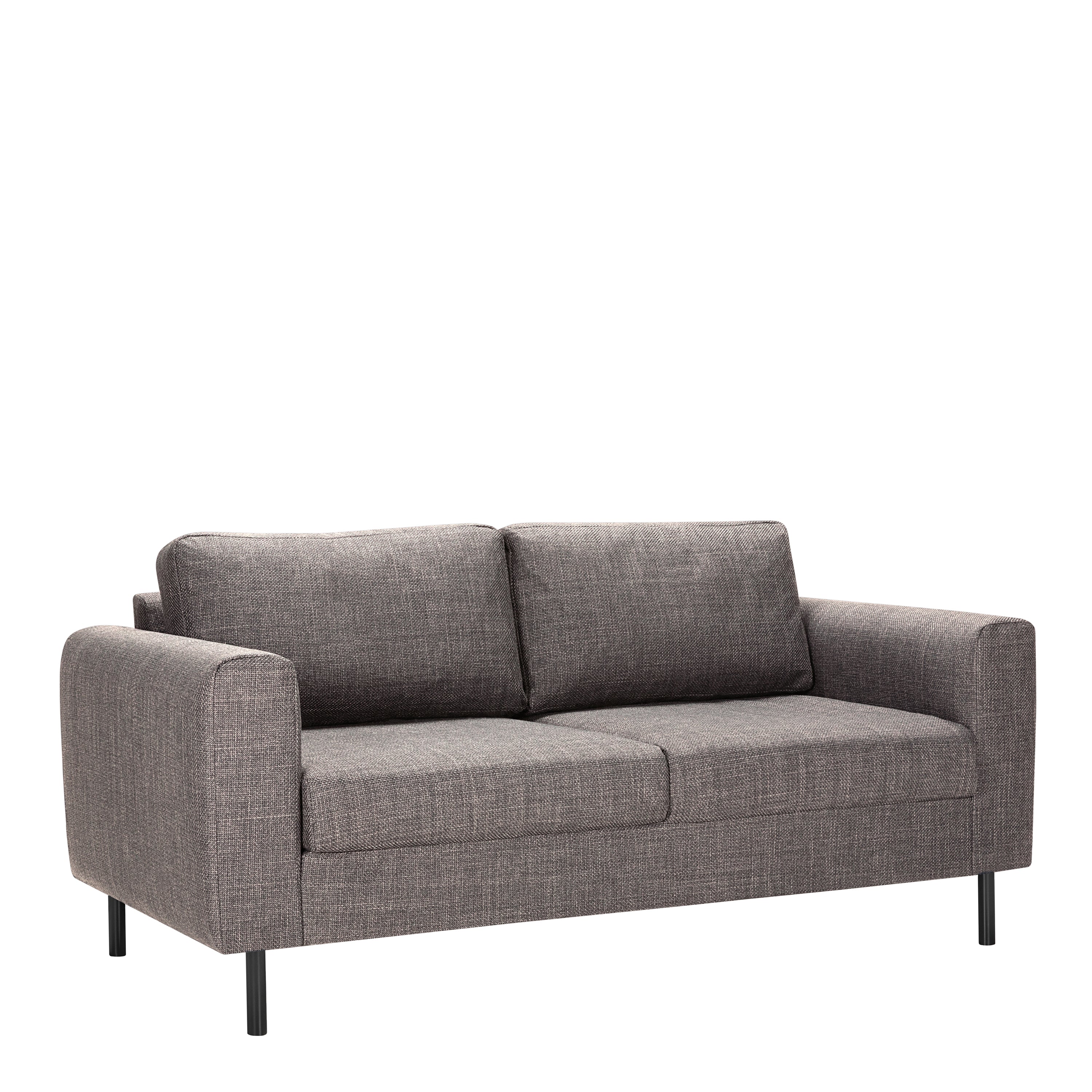 Orlando 2 Seater Sofa in Light Grey Brown Fabric