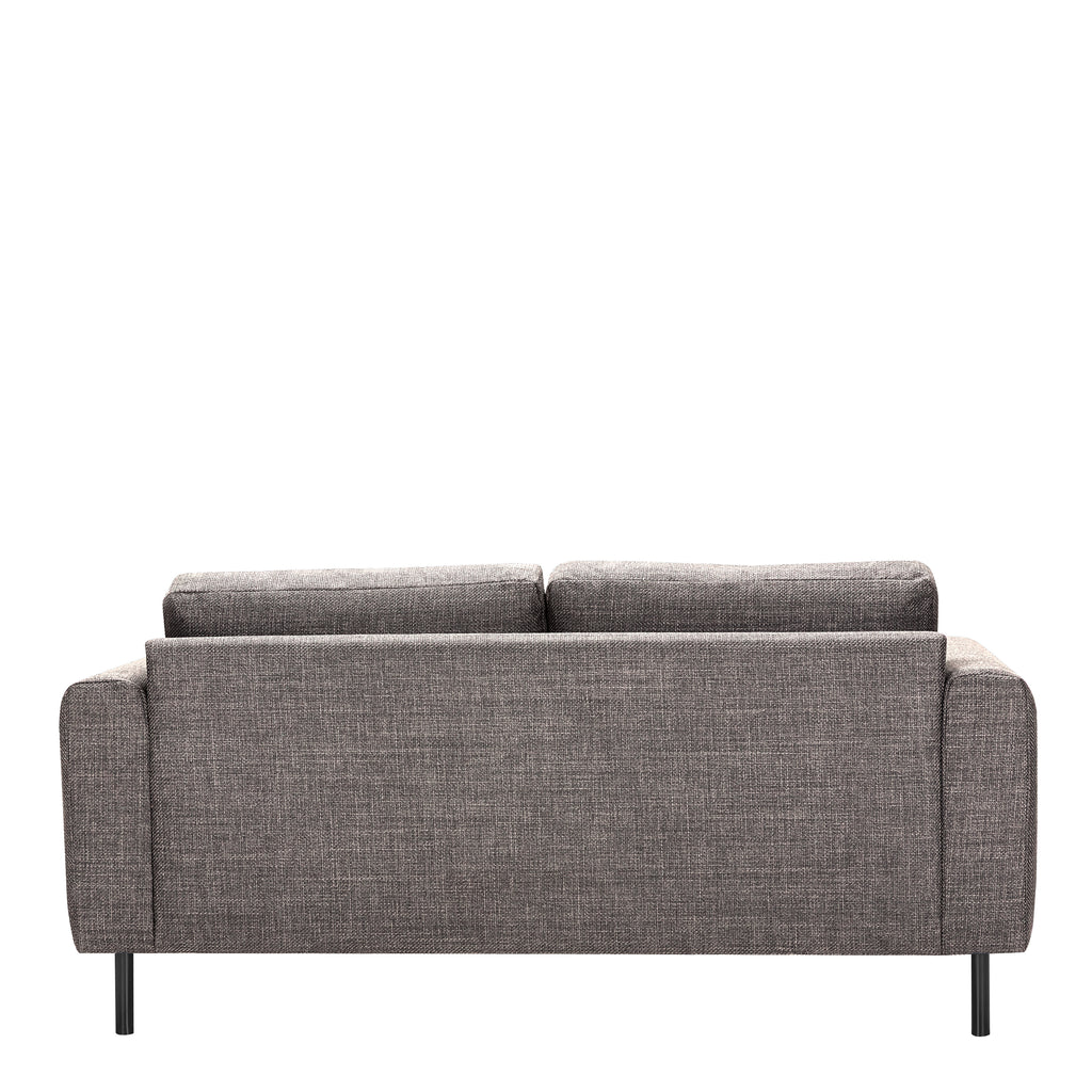 Orlando 2 Seater Sofa in Light Grey Brown Fabric