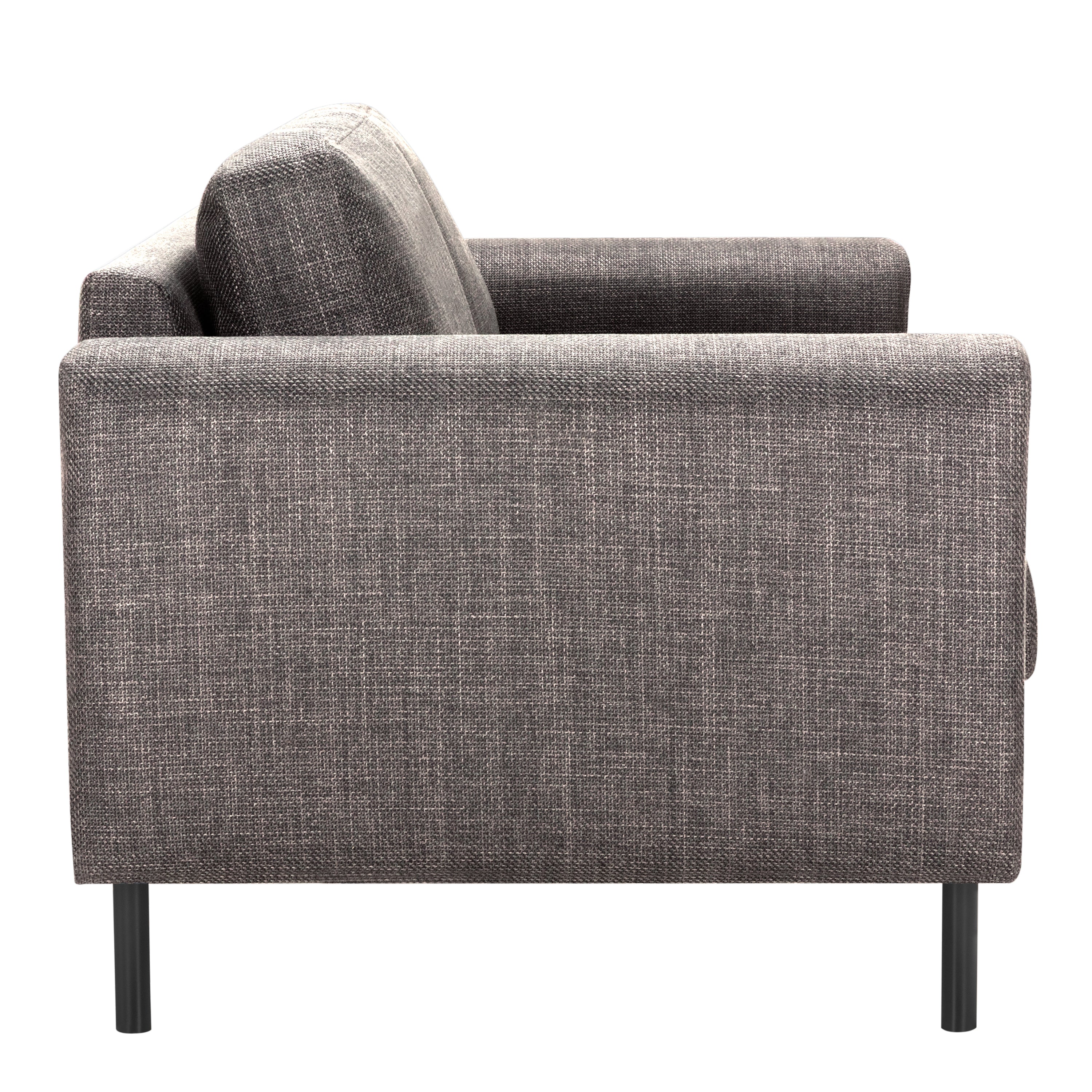 Orlando 2 Seater Sofa in Light Grey Brown Fabric